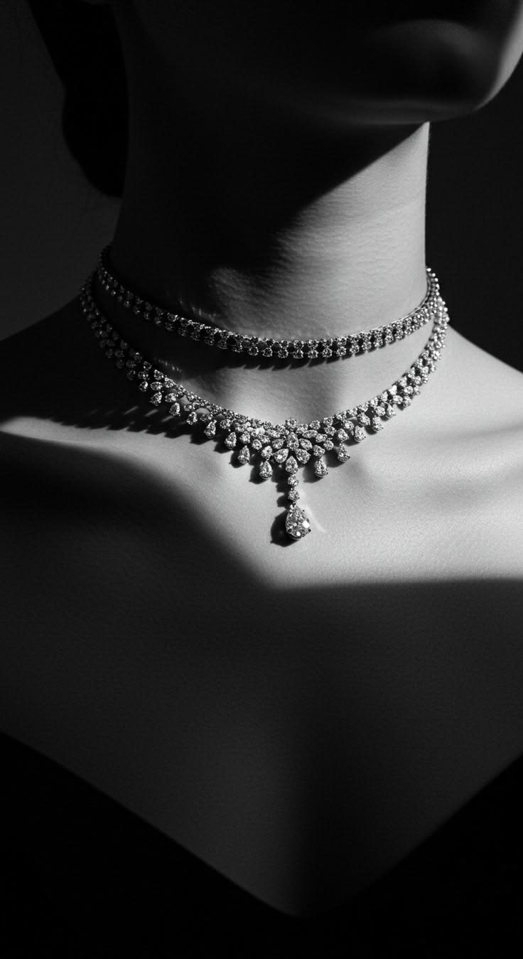 Cascade Pear Diamond High-Jewelry Necklace
